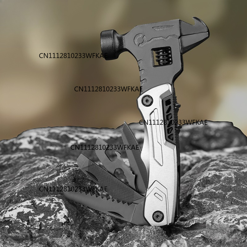 Multi Tool Plier - เครื่องมืออเนกประสงค์สำหรับใช้งานกลางแจ้ง ประกอบด้วยประแจ ค้อน คีม มีดพับ อุปกรณ์พกพาสำหรับการตั้งแคมป์