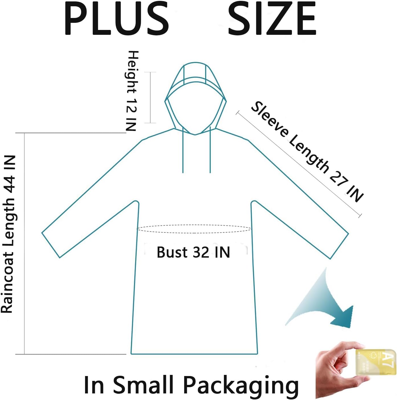 เสื้อกันฝนแบบใช้แล้วทิ้ง เสื้อ - Emergency Poncho Rain บทวิจารณ์และราคา