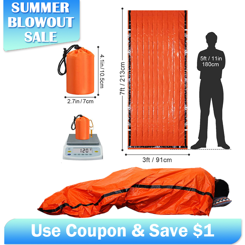 ถุงนอนฉุกเฉิน Mylar กันน้ําควา - Emergency Mylar Tent บทวิจารณ์และราคา