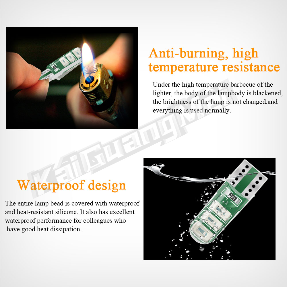 2/10PCS T10 W5W ไฟ LED CANbus  - Sos Light Strobe บทวิจารณ์และราคา