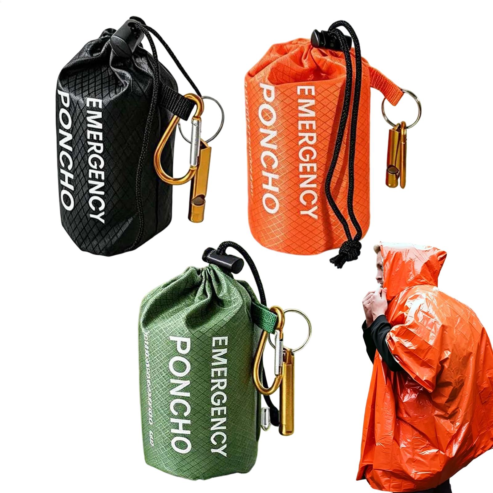 ชุดเสื้อกันฝนฉุกเฉิน 3 ชิ้น พร - Emergency Poncho Rain บทวิจารณ์และราคา