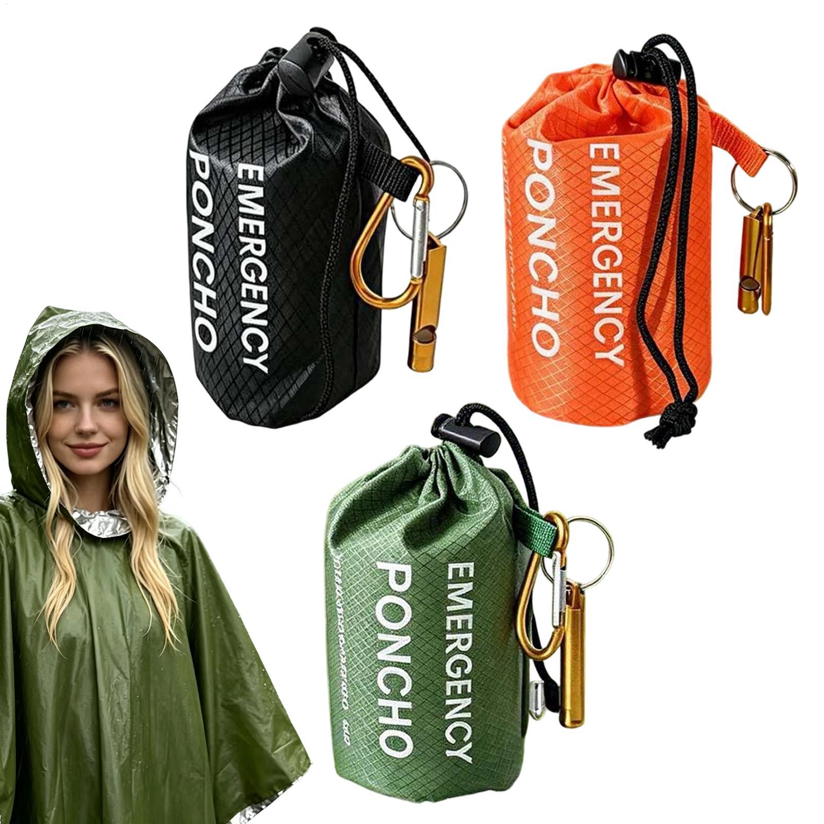 ชุดเสื้อกันฝนฉุกเฉิน 3 ชิ้น พร - Emergency Poncho Rain บทวิจารณ์และราคา