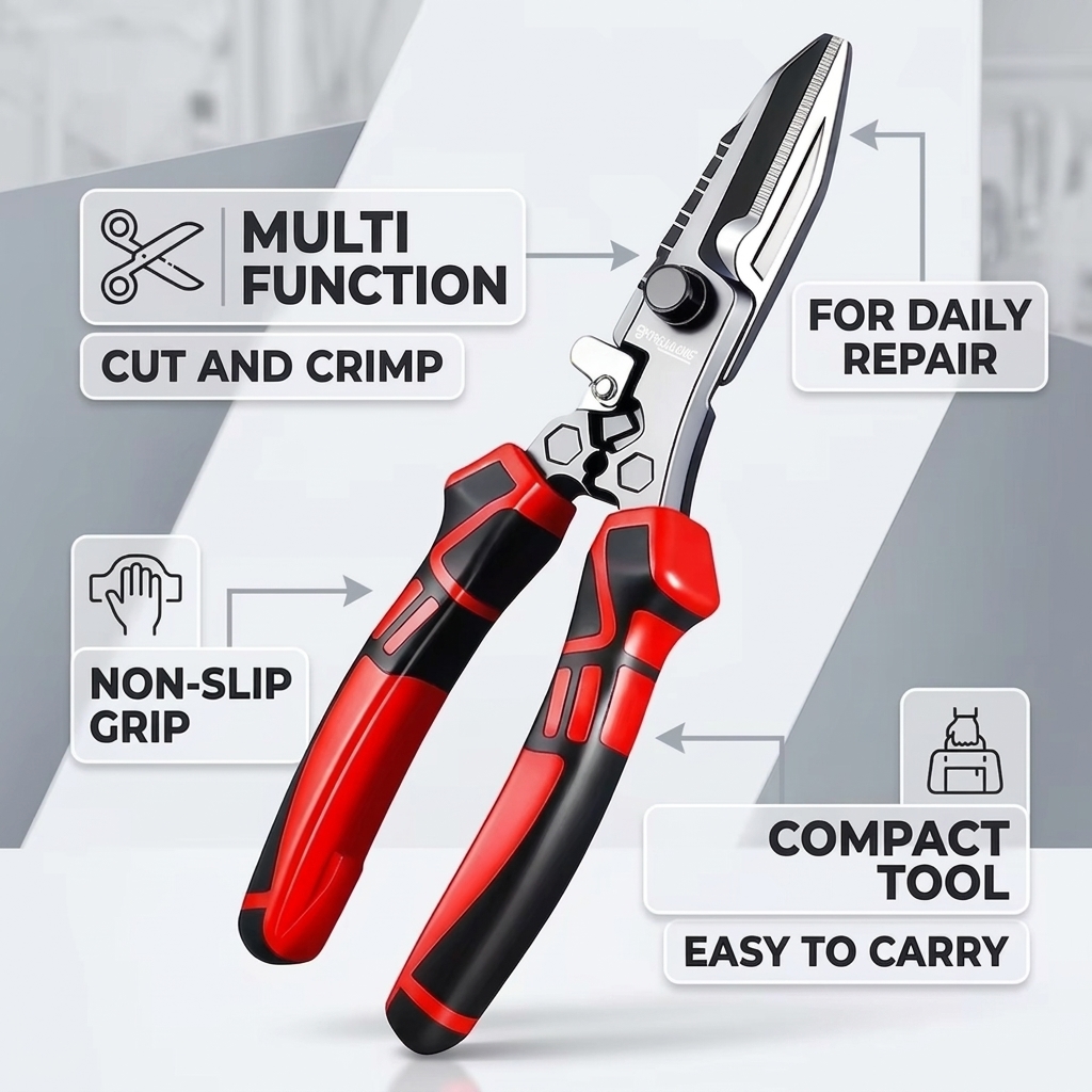 กรรไกรช่างไฟฟ้าอเนกประสงค์ ตัด - Multi Tool Plier บทวิจารณ์และราคา