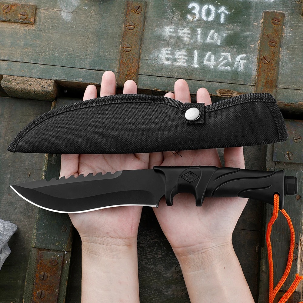 มีดตรงความแข็งสูงสำหรับใช้งานก - Bushcraft Knife Fixed บทวิจารณ์และราคา