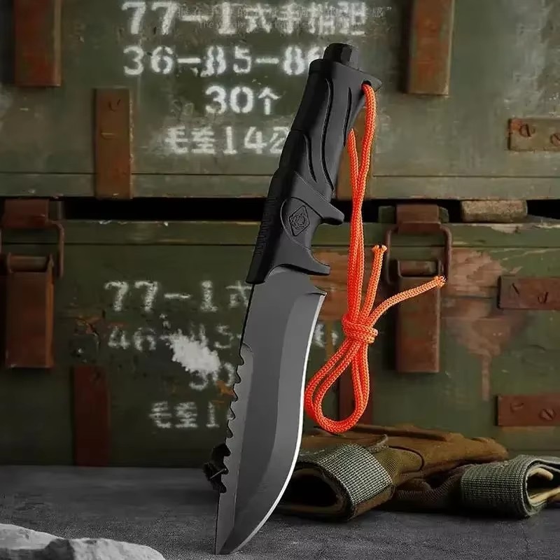 มีดตรงความแข็งสูงสำหรับใช้งานก - Bushcraft Knife Fixed บทวิจารณ์และราคา