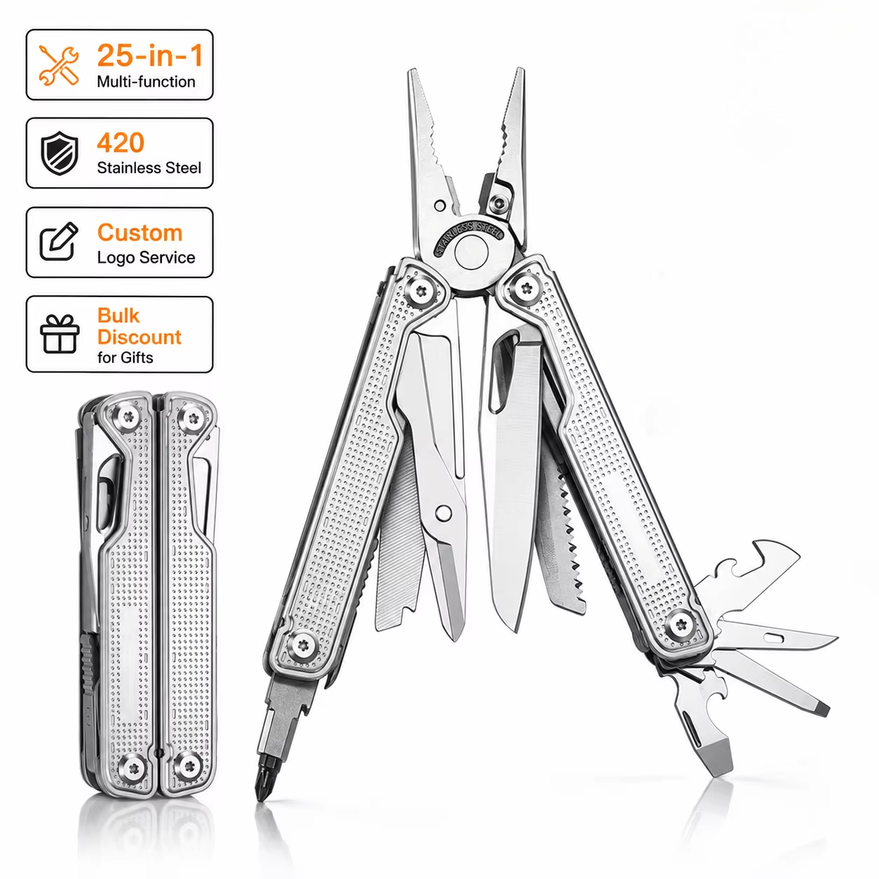 มีดพับอเนกประสงค์ 25-in-1 ระดั - Multi Tool Plier บทวิจารณ์และราคา